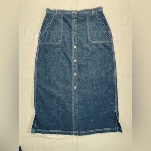 Duck Head Blue Denim Pencil Skirt